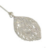 P-0366 Fringed Crystal Leaves Brooch Pin Cardigan Sweater Shawl Corsage