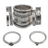R-1434 2 Colors 7pcs/set Bohemian Vintage Silver Gold Joint Knuckle Midi Finger Charm For Women Rings Jewelry