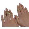 R-1434 2 Colors 7pcs/set Bohemian Vintage Silver Gold Joint Knuckle Midi Finger Charm For Women Rings Jewelry