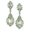 E-3284 trendy luxury royal blue crystal stone plant pendant earring rhinestone party long earrings fashion indian jewelry