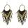 E-3565 Vintage boho gold plated bohemian beads long big statement earrings fashion jewelry