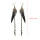 E-4031 Bohemian Brown Feather Tassel Drop Hook Earring Dangle Earrings for Women Jewelry