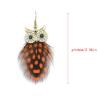 E-4034 New Fashion 5 Color Long Feather Owl Shape Fishhook Drop Dangle Earrings For Women Jewelry