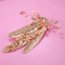 F-0398 Unique Design Fashion Gold Plated Alloy Leaf Shape Hairclip Hair Clips Hair Accessory For Women Jewelry