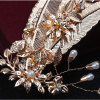 F-0398 Unique Design Fashion Gold Plated Alloy Leaf Shape Hairclip Hair Clips Hair Accessory For Women Jewelry
