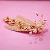 F-0398 Unique Design Fashion Gold Plated Alloy Leaf Shape Hairclip Hair Clips Hair Accessory For Women Jewelry