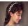 F-0399 Fashion Bohemian Charm Crystal Rhinestone Feather Pearl Copper Wire Hairband for Women Jewelry