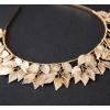 F-0397 New Shiny Alloy Copper Wire Leaves Traditional Handmade Costume Gold Plated Headwear Accessories Fashion Jewelry