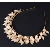 F-0397 New Shiny Alloy Copper Wire Leaves Traditional Handmade Costume Gold Plated Headwear Accessories Fashion Jewelry