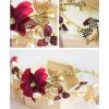F-0396 Fashion Red Flower Gold Hairbands Wedding Tiara Pearl Headbands Bridal Hair Jewelry Accessories