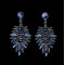 E-4045 5 Colors Luxury Drop Earring Inlay Crystal Rhinestone  Dangle Long Earrings For Women Jewelry