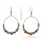 E-4048 Bohemian Fashion Bronze Round  Earrings  Dangle Drop Earring for Women Jeweley