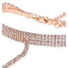 N-6742 Nightclub Super Sexy Choker Necklace Double Layer Full Rhinestones Crystal Wide Collar Necklace
