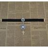 N-6740 Fashion Jewelry Big Rhinestone Adjustable Choker Necklace Velvet Necklace for Women