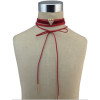 N-6743 3Pcs /Set New Fashion Triangle Shape Crystal Beads Leather Choker Necklace for Women Bohemian