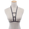 N-6746 New Design Punk Style Black Pu Leather Sexy Bondage Body Harness Queen Lingerie Belt Women Body Jewelry
