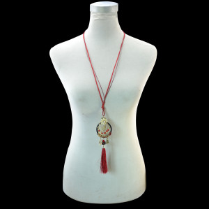 N-6753 New Arrival Bohemian Pendants Tassel Charm Crystal Rhinestone Necklace Women Jewelry