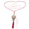 N-6753 New Arrival Bohemian Pendants Tassel Charm Crystal Rhinestone Necklace Women Jewelry