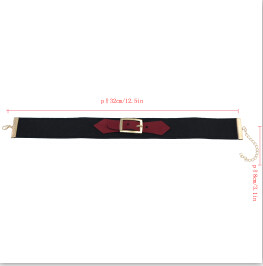 N-6750 Gothic Jewelry Women Black Red Velvet Choker Necklace Adjustable Boho Short Necklaces