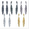 5 color European Fashion Vintage Noble Rhinestone Drop Dangle Earring For Women Ladies Luxury Jewelry