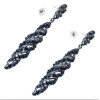 E-4067  5 Colors European Fashion Vintage Luxury Rhinestone Dangle Drop Earrings For Women Jewelry