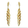 E-4067  5 Colors European Fashion Vintage Luxury Rhinestone Dangle Drop Earrings For Women Jewelry