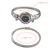 B-0845 European Watches Bangle Crystal Rhinestone Bracelet Quartz Watch Casual Wristwatch for Women & Man Jewelry