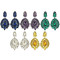 E-4062  7 Colors Luxury Drop Earring Inlay Crystal Rhinestone Dangle Long Earrings For Women Jewelry