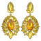 E-4062  7 Colors Luxury Drop Earring Inlay Crystal Rhinestone Dangle Long Earrings For Women Jewelry