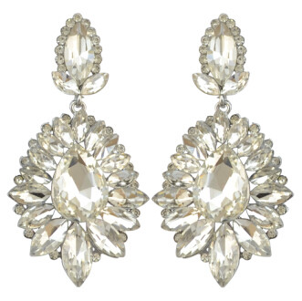 E-4062  7 Colors Luxury Drop Earring Inlay Crystal Rhinestone Dangle Long Earrings For Women Jewelry