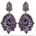 E-4062 5 Colors Luxury Drop Earring Inlay Crystal Rhinestone Dangle Long Earrings For Women Jewelry