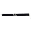 N-6756 Gothic Jewelry Women Velvet Double Round Crystal Choker Necklace Adjustable Boho Short Necklaces