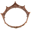 F-0402 Vintage Luxurious Handmade Shiny Hair Clip Crystal Pearl King Queen Crown Accessories
