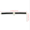 N-6757 Gothic Bohemian Black Leather Choker Necklace Adjustable Gold Silver Alloy Necklaces For Women