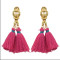 E-4074 6 Colors Bohemian Vintage Gold Tassel Earring Chain Dangle Long Earrings for Women Jewelry