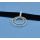 N-6762 Fashion Gothic Black Leather Silver Plated Round Pendant Choker Necklace for Women Jewelry