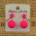 E-4073 5 Colors Fashion Stud Bead Star Crystal Alloy Earring for Women Jewelry