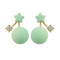 E-4073 5 Colors Fashion Stud Bead Star Crystal Alloy Earring for Women Jewelry