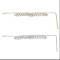 N-6768 2 Color Silver Gold plate Shiny Diamante Crystal Choker Necklace Boho Short Necklace For Charm Woman