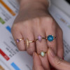 R-1438 2 Colors shiny Gold Silver Plated diamante Ring Sets Antique Midi Finger Rings for Women Jewelry