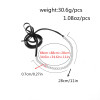 N-6775 new fashion  gold silver alloy long  black leather Necklace Collar Clavicle Chain