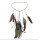F-0404 Handmade Ethnic Tribal Gypsy Turkish 2 Colors Rope Wood Beads Feather Hairband Hair Clip Hair Jewelry For Women & Girls Jewelry