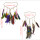 F-0404 Handmade Ethnic Tribal Gypsy Turkish 2 Colors Rope Wood Beads Feather Hairband Hair Clip Hair Jewelry For Women & Girls Jewelry