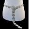 N-6772 Vintage Gold Silver Alloy Belly Chains for Women Carved Flower Dance Dress Belt Body Jewelry