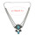 N-6780 Bohemian Fashion Women Silver Plated Chain waist Turquoise Beach Waist Body Chain
