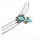 N-6780 Bohemian Fashion Women Silver Plated Chain waist Turquoise Beach Waist Body Chain