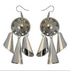 E-4085 4 Style Fashion New Arrived Silver Round Drop Dangle Ear Pendant For Charm Woman Jewelry Earring