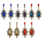 E-4086 2017 New Luxury Big Crystal Silver Plated Bridal Earrings Full Rhinestone Jewelry Long Earrings for Women