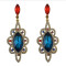 E-4086 2017 New Luxury Big Crystal Silver Plated Bridal Earrings Full Rhinestone Jewelry Long Earrings for Women