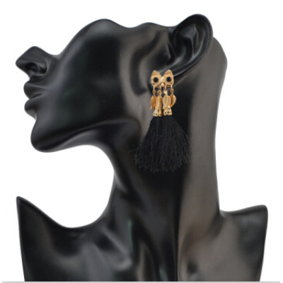 E-4084 2 style Bohemian Vintage Gold Plated Tassel Earring Chain Dangle Long Earrings for Women Jewelry